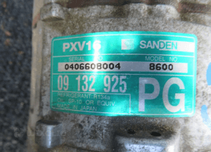 SPRĘŻARKA POMPA KLIMATYZACJI OPEL ASTRA G II 2 2.2 16V BENZYNA 09132925 9