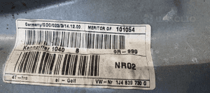Mechanizm podnośnik szyby prawy tył VW Golf IV 4 1J4839730G 4