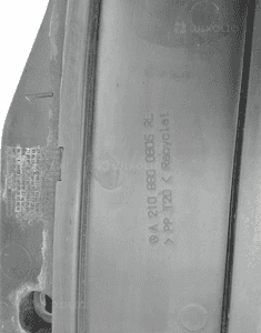 Mercedes w 210 wlot maski gril A2108800805RL 189 3