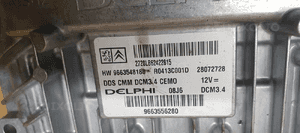Sterownik komputer silnika Peugeot 407 2.0 HDI 9663548180 9663556280 4