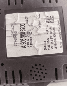 LICZNIK ZEGARY Mercedes-Benz SPRINTER OE A9069005200 3