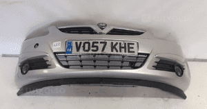 Zderzak przód przedni do opel corsa d halogeny Z157 srebrny 1