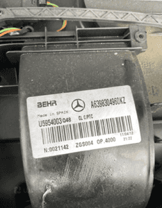 VITO VIANO 639 nagrzewnica  klimatronic   mieszalnik rezystor wentylator 2