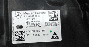 Mercedes cla W118 19- full led lampa prawy przód prawa przednia A1189062600 7