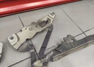 Bmw 7 F01 F02 zawiasy zawias maski lewy prawy czarny komplet oryginał bdb 9