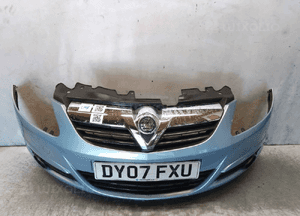 Zderzak przód przedni opel corsa d błękitny Z21Z halogeny 1