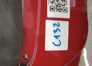 Zderzak przód przedni do volvo S40 2 ii 612-45 czerwony 6
