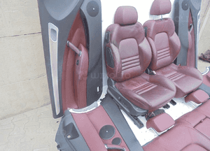 Fotele siedzenia skóra komplet peugeot 407 coupe 5