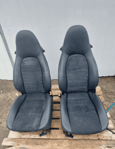 Fotel prawy lewy przód komplet skóra alcantara porsche boxster 986 uk 1