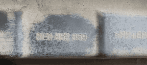 Listwa nakładka progowa lewa Audi A4 B6 8E0853859 5