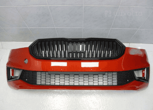 Skoda fabia iv 4 zderzak przód przedni grill pod radar nr 7 3