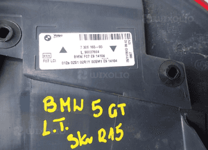 Bmw 5 gt F07 lci 13-17 lampa led tył lewa 7306165 6