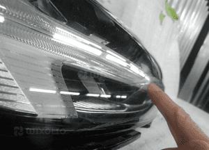 Volvo V60 ii full led lampa przednia prawa rysa na szkle 3