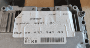 Komputer sterownik bsi immobilizer kluczyk citroen peugeot 1.6 hdi 9663394580 9659285580 oryginał 12