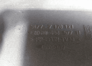 PRÓG LISTWA PROGOWA NAKŁADKA PRAWY LUB LEWY BMW 5 B E60 E61 5177 7178121 3