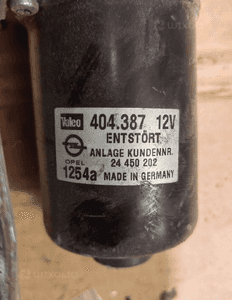 MECHANIZM WYCIERACZEK PRZÓD OPEL ASTRA G 98-04 404.387 4