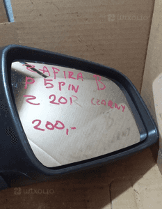 Lusterko prawa prawy prawe Z20R czarny czarne 5 pin opel zafira b 2