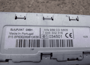 Alfa romeo 159 radio fabryczne 7646302316 4