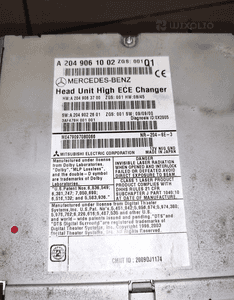 Mercedes W204 lift c-klasa radio cd panel radioodtwarzacz stan bdb 11