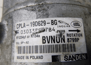 JAGUAR RANGE ROVER sport vogue velar SPRĘŻARKA pompa kompresor klimatyzacji 2.0 d dtd dta dth 6