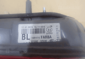 LAMPA LEWA TYLNA LEWY TYŁ TOYOTA COROLLA E16 2013- 5