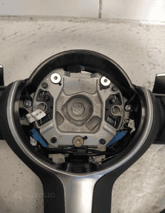 Bmw F10 F11 F20 F30 kierownica multifunkcyjna airbag skóra łopatki niebiesko czerwona nić nowa 10