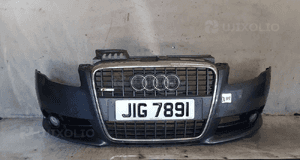 Zderzak przód przedni audi A4 B7 s line S4 szary grafitowy halogeny 1
