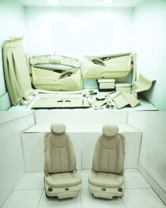 Fotele fotel tapicerka drodek schowek kpl beige 205A mercedes sl R230 1