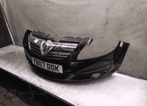 ^ ZDERZAK PRZÓD PRZEDNI OPEL CORSA D Z20R CZARNY HALOGENY 2