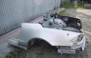 Cwiartka błotnik prawy lewy mercedes sl R230 kolor 744 2