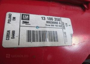 Lampa tylna tył lewa opel corsa d 3D 2006-2011 3