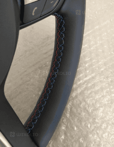 Bmw M2 M3 M4 F10 F11 F30 F20 F21 F15 F16 kierownica multifunkcyjna poduszka airbag łopatki niebiesko czerwona nić nowa oryginał 4