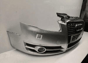 Zderzak przód przedni audi A4 B7 LY7W srebrny halogeny 5