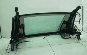Szyba tylna dach słupek siłowniki kpl mercedes SL500 SL350 sl R230 4