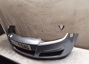 Zderzak przód przedni opel astra h 3 iii xenon spryskiwacze kod kolor Z163 szary 2