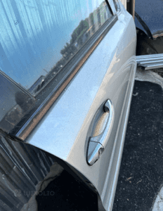 MERCEDES E 211 drzwi prawe przednie przód srebrne lakier 744 szyba zamek klamka avantgarde 14