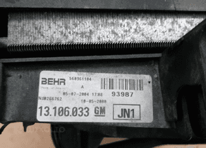 Pas przedni chłodnice wentylatory komplet Opel Tigra B II 2 1.4 5