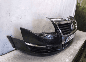 Zderzak przód przedni do volkswagen vw passat B6 halogeny LC9X 2