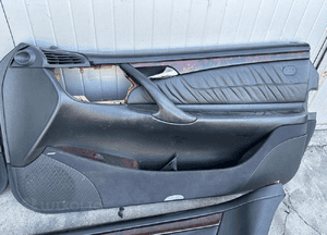 mercedes cl 215 boczek skóra tapicerka drzwi przód tył boczki 5