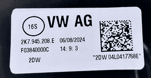 VW Volkswagen Caddy IV LAMPA TYLNA PRAWA LED 2K7945208E 7