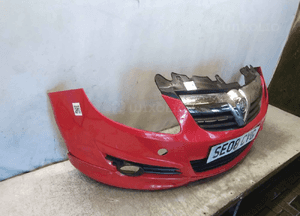 Zderzak przód przedni do opel corsa d Z547 czerwony halogeny 4