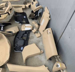 mercedes ml gl 164 uszczelki plastiki beżowe beż osłona słupek 5