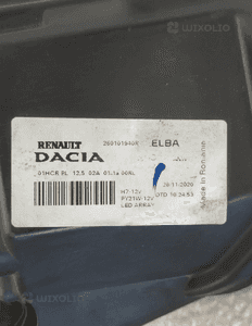 Dacia sandero iii reflektor lampa prawa przód przednia led oryginał 12