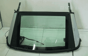 Szyba tylna dach słupek siłowniki kpl mercedes SL500 SL350 sl R230 5