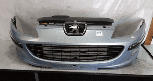 Zderzak przód przedni peugeot 407 eylc eyl błękitny halogeny 1