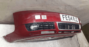 Zderzak przód przedni audi A4 B6 bordowy wiśniowy kod lakieru LZ3Q halogeny 4