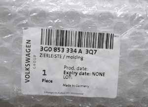Listwa drzwi chrom prawy tył Volkswagen Passat B8 3G0853334A 8