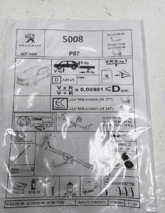 Peugeot 3008 ii 2 hak holowniczy kula belka komplet 5