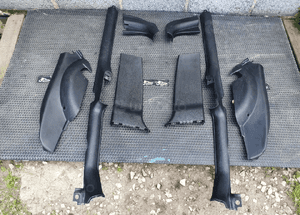 Osłona Progu Słupka Plastik Nakładka Tapicerka Czarne Seat Leon I 1 Toledo II 2 1