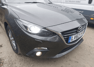 Mazda 3 iv kompletny przod pas belka chłodnice lampy maska zderzak uk xeno 3
